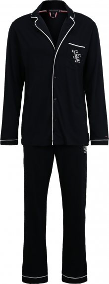 Tommy Hilfiger Underwear Pyžamo dlouhé noční modrá / bílá