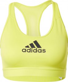 ADIDAS PERFORMANCE Sportovní podprsenka citronově žlutá / černá