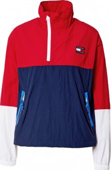 Tommy Jeans Přechodná bunda červená / námořnická modř / bílá / světlemodrá