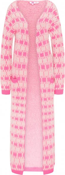 MYMO Pletený kabátek pink / barva bílé vlny