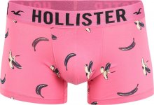 HOLLISTER Boxerky pink / černá / bílá