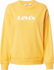 LEVI\'S Mikina bílá / žlutá