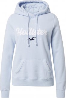 HOLLISTER Mikina světlemodrá / bílá / noční modrá