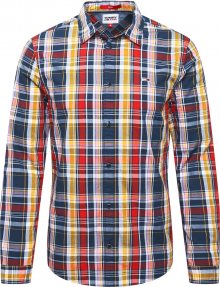 Tommy Jeans Košile námořnická modř / světle červená / limone / bílá / vínově červená