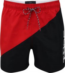 Tommy Hilfiger Underwear Plavecké šortky červená / tmavě modrá / bílá