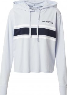 HOLLISTER Mikina světlemodrá / bílá / tmavě modrá