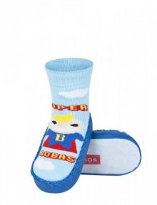 Soxo Super 07299 07329 ponožky 19-21 světle modrá-tmavě modrá