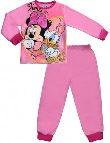 Dívčí růžové pyžamo minnie and daisy