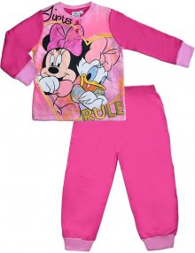 Dívčí růžové pyžamo minnie and daisy