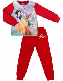 červené dívčí pyžamo sněhurka