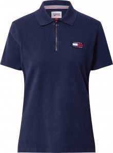 Tommy Jeans Tričko námořnická modř / bílá / světle červená