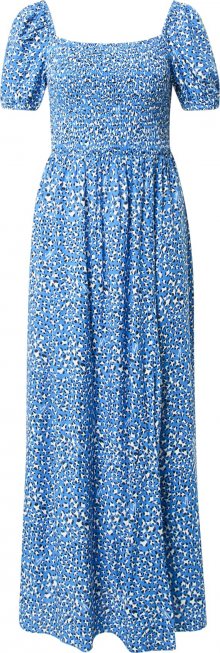 Tommy Jeans Letní šaty nebeská modř / bílá / černá