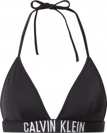 Calvin Klein Swimwear Horní díl plavek černá / bílá