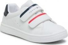Sneakersy TOMMY HILFIGER Low Cut Velcro Sneaker T1B4-31079-0193Y003 S Bílá