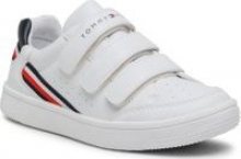 Sneakersy TOMMY HILFIGER Low Cut Velcro Sneaker T3B4-31084-0621 M Bílá
