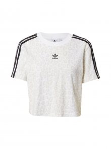 ADIDAS ORIGINALS Tričko bílá / černá / světle šedá / světle hnědá