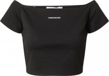 Calvin Klein Jeans Tričko \'Milano\' černá / bílá