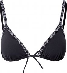 Calvin Klein Swimwear Horní díl plavek černá / bílá