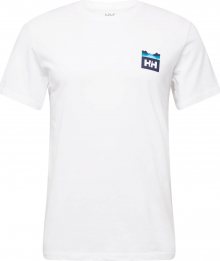 HELLY HANSEN Funkční tričko bílá / noční modrá / tyrkysová