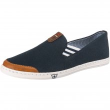RIEKER Slipper noční modrá / karamelová / bílá