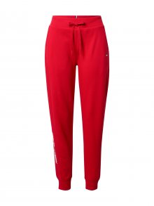 Tommy Sport Sportovní kalhoty červená / bílá / námořnická modř