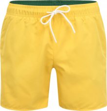 LACOSTE Plavecké šortky žlutá / zelená / bílá