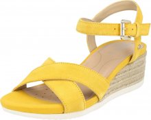 GEOX Páskové sandály béžová / žlutá