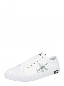 Calvin Klein Tenisky \'VULCANIZED LACEUP PES\' bílá / šedá / černá