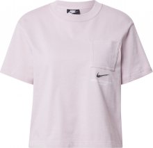 Nike Sportswear Tričko fialová / černá / bílá