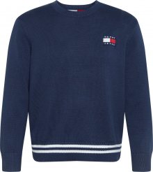 Tommy Jeans Svetr námořnická modř / bílá