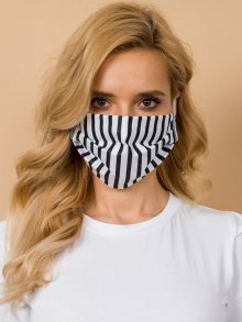 Černá a bílá pruhovaná ochranná maska ONE SIZE