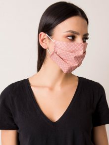 Dvouvrstvá, špinavě růžová ochranná maska ONE SIZE