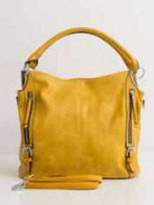 Žlutá dámská kabelka z ekologické kůže ONE SIZE
