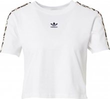 ADIDAS ORIGINALS Tričko bílá / černá / hnědá / béžová