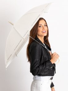 Poloautomatický deštník Ecru s nápisem ONE SIZE