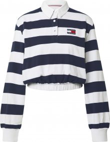 Tommy Jeans Tričko námořnická modř / bílá