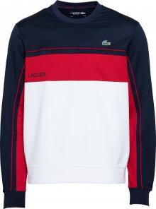 Lacoste Sport Sportovní mikina bílá / námořnická modř / červená / zelená