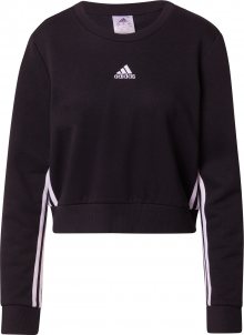 ADIDAS PERFORMANCE Sportovní mikina černá / bílá