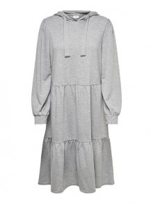 Jacqueline de Yong Dámské šaty JDYDALE 15226752 Light grey melange XS