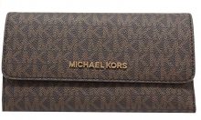 Michael Kors Dámská kožená peněženka 192877938545 Brown signature