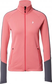 PEAK PERFORMANCE Sportovní bunda starorůžová / grafitová
