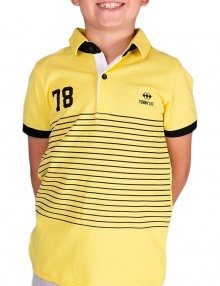 Tommy life žlutá pruhovaná chlapecká polokošile