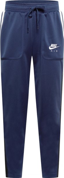 Nike Sportswear Kalhoty námořnická modř / marine modrá / bílá