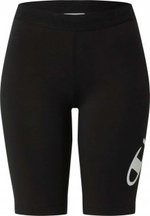 Champion Authentic Athletic Apparel Sportovní kalhoty černá / bílá