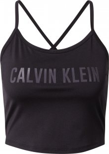 Calvin Klein Performance Sportovní top černá / šedá