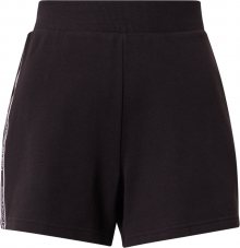 Calvin Klein Performance Sportovní kalhoty černá / bílá