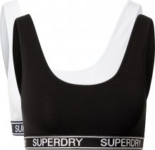 Superdry Sportovní podprsenka \'Grace Super\' černá / bílá