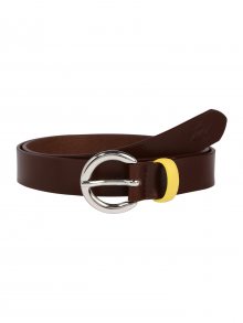 LEVI\'S Opasek tmavě hnědá / žlutá