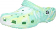 Crocs Pantofle bílá / pastelově zelená / citronová