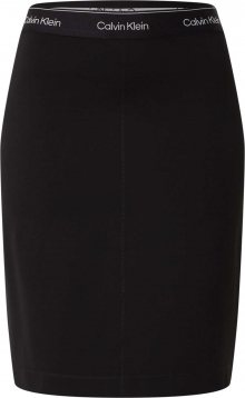 Calvin Klein Sukně černá / bílá